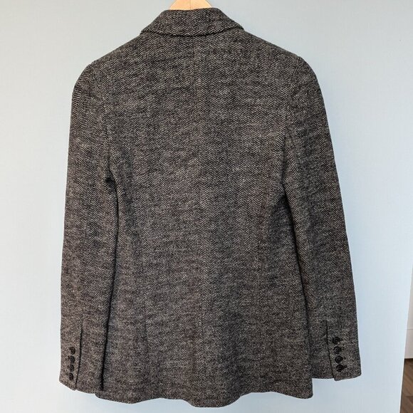 Vince Grey Wool Herringbone Blazer - Picture 2 of 11